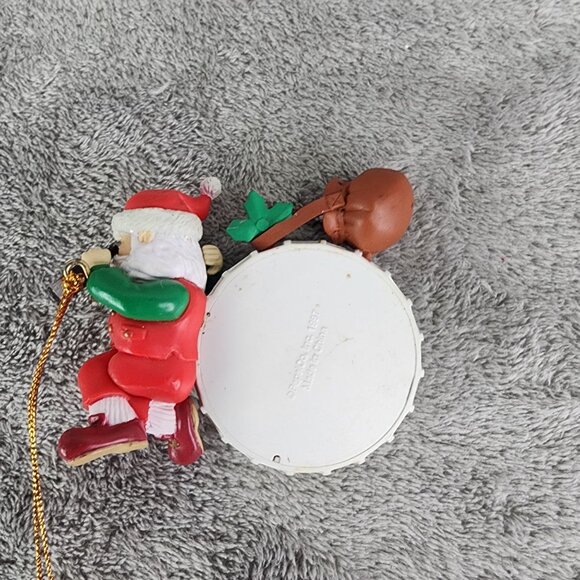 1997 Vintage Santa Pepsi Cola Ice Cold Clock Face Christmas Ornament - Picture 5 of 7